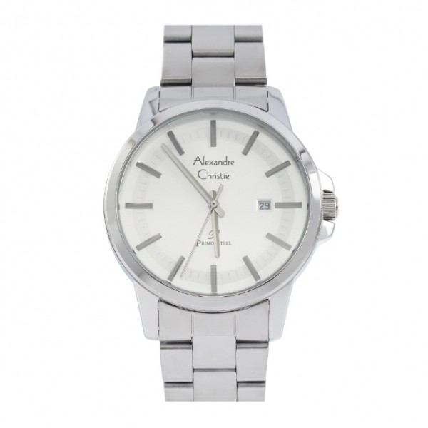 Alexandre Christie AC 1034 Silver White Man MDBSSSL